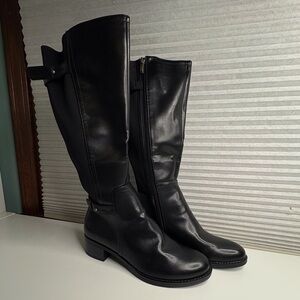 Franco Sarto Black Calf-Length Boots. New never worn